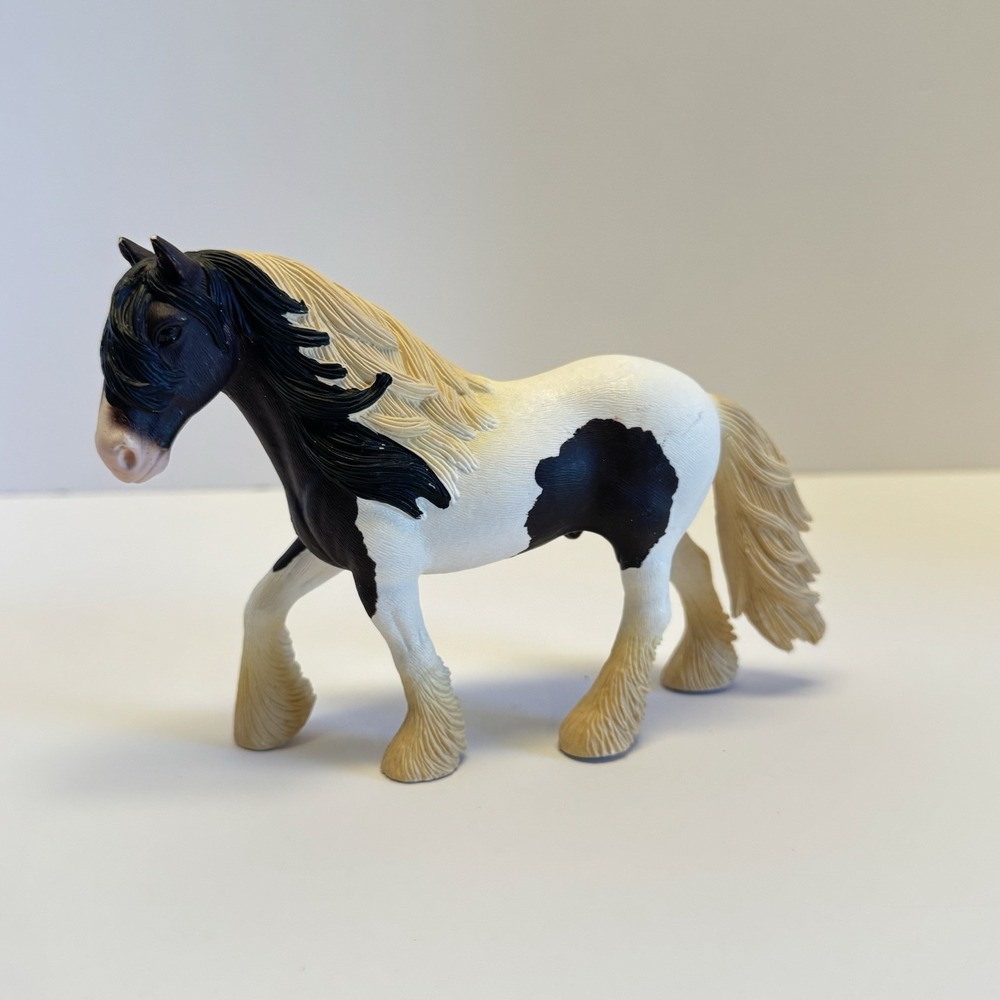 Schleich Tinker Gypsy Cob Stallion Horse Figure 2016 13831 Strong‎ Feathering